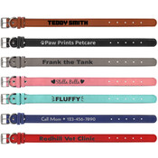 LLC - Medium 19" x 1" Laserable Leatherette Dog Collar