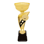 EC303G - 12 1/4" Gold Banner Easy Cup Trophy 