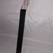 SIGN STAKE, black anodized aluminum, 1" x 38", for mounting signs and plaques in the ground