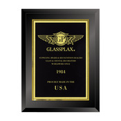 3402 8" x 10" Classic Black Plaque