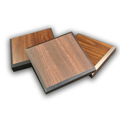 ARC-2402 4.25"x4.25" Walnut Vinyl w/ Black Trim