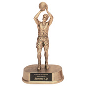 JDS15   9-1/2" Male Basketball Resin Trophy