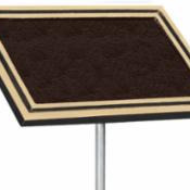 CAP68SM-BRZ - 6X8 CAST ALUM. PLAQUE STAKE 