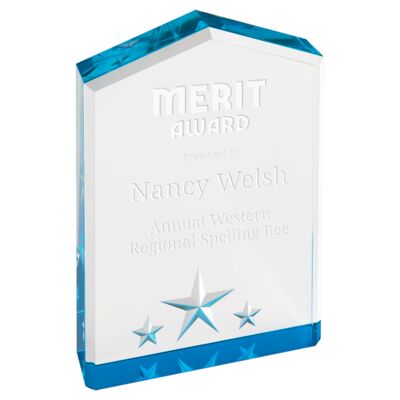 PNT1BU - 5" Blue Star Point Acrylic Thumbnail