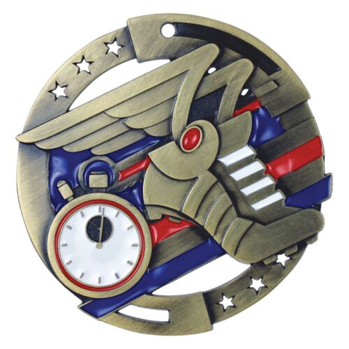  M3ST2G - M3XL MEDAL, TRACK, GOLD - 2 3/4" Thumbnail