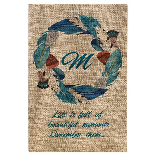 SBL342 - 5 1/4 inch x 8 1/4 inch Sublimatable Burlap Journal Thumbnail