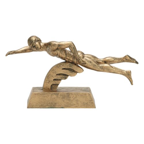 50612-G SPORT RESIN, GOLD, SWIMMING MALE - 5 1/2" Thumbnail
