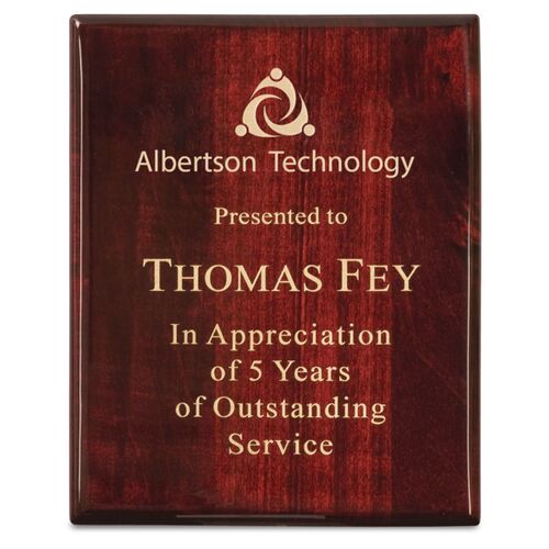 PNG - Premium Rosewood Piano Finish Plaque Thumbnail