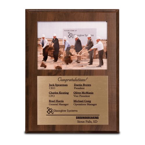 SDN - Cherry Finish Slide-In Frame Plaque with Window Thumbnail