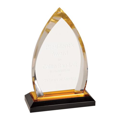 IMP601G - 7 3/4" Gold Oval Impress Acrylic Thumbnail