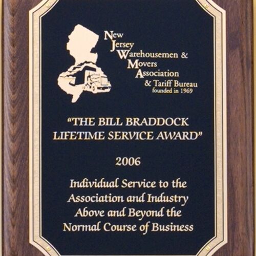 P4311 - 8″ x 10.5″ Piano Finish Plaque with Notched Corners  Thumbnail